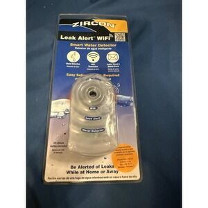 Zircon Leak Alert WiFi Smart Water Detector Audio&Visual Alerts Battery Included